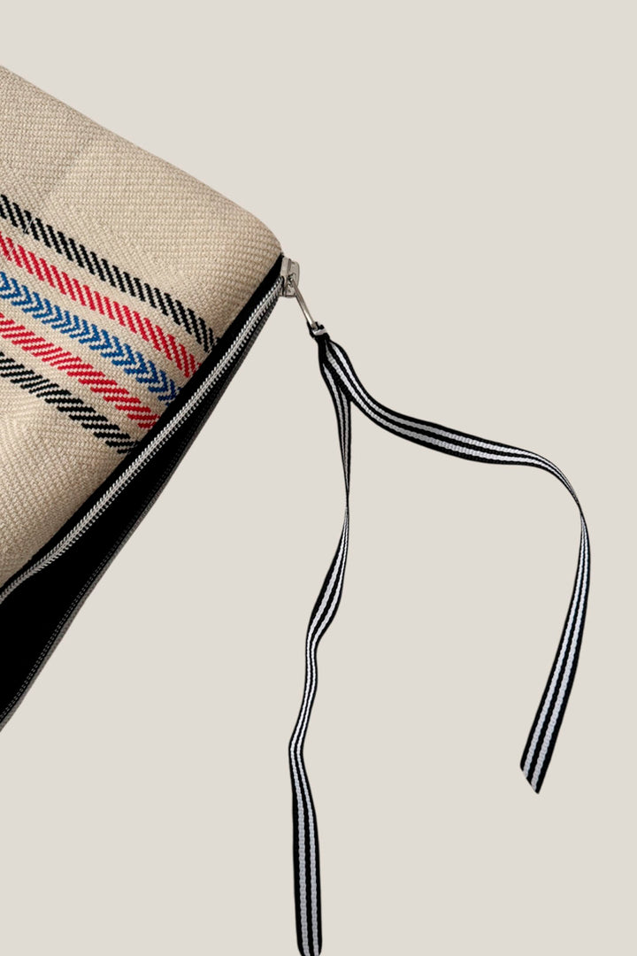 Funda de ordenador sarga de burgos crudo