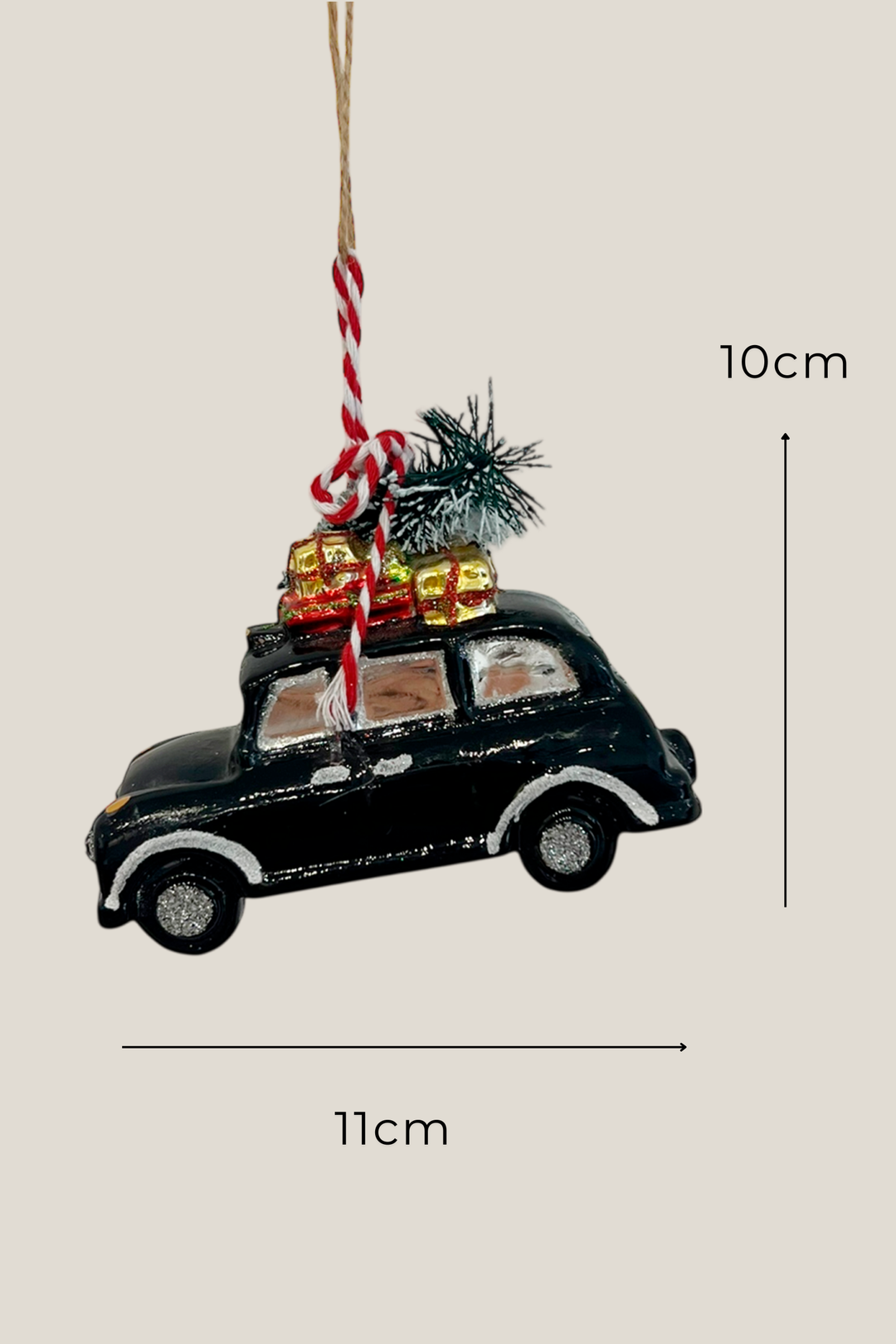 Taxi londinense colgante de cristal - Adorno Navidad