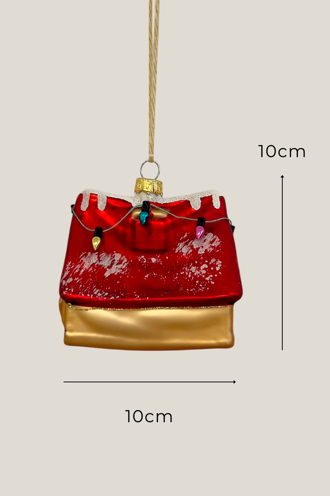 Tienda de acampada colgante de cristal - Adorno Navidad