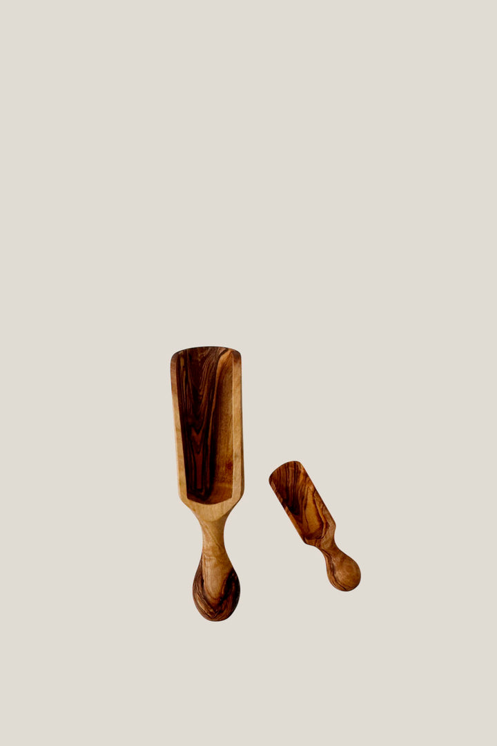 Palas de madera de olivo