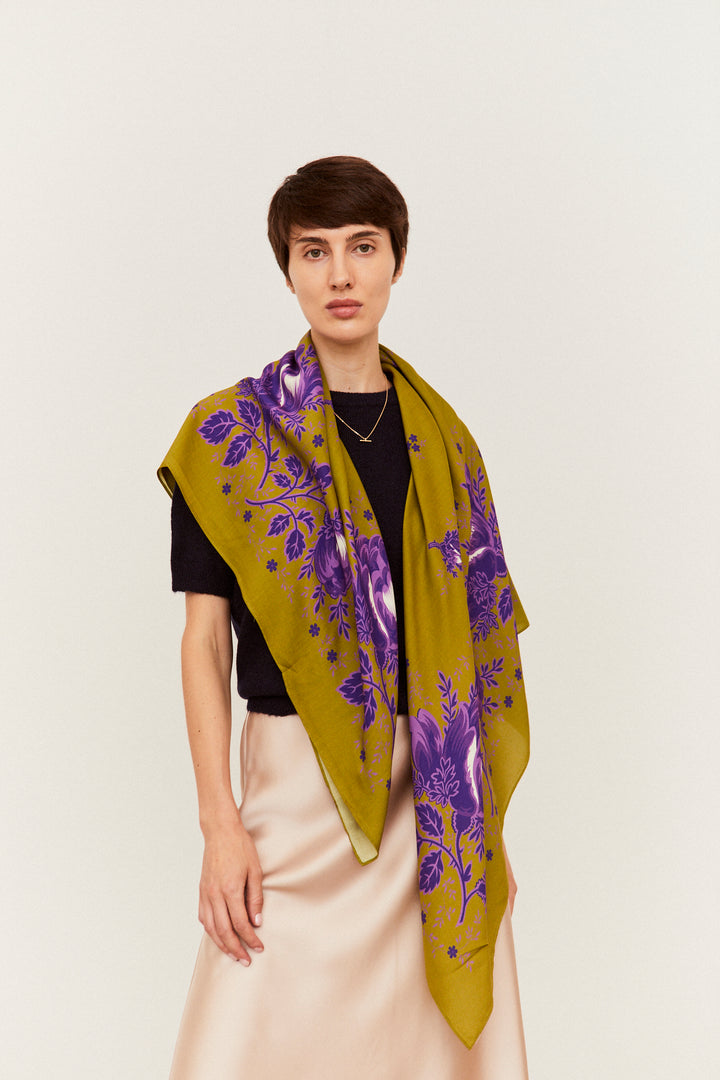 Pañuelo indiana gallarda morado