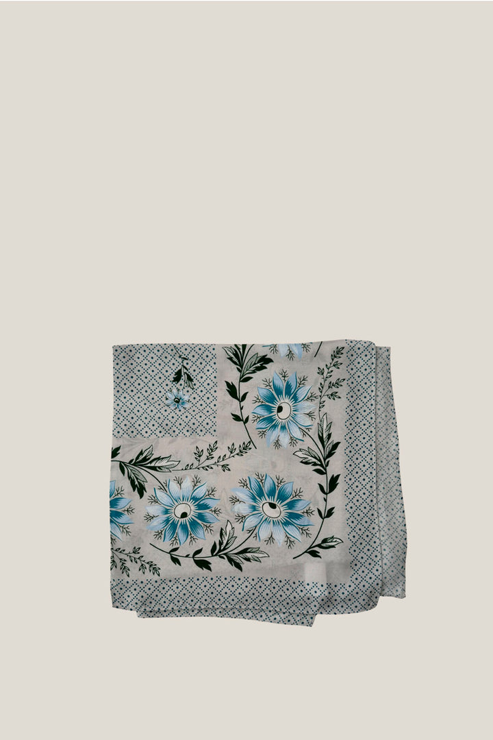 Pañuelo indiana jarilla azul