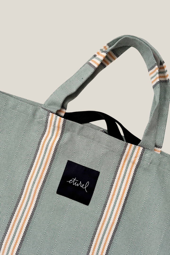 Bolso shopper maxi sarga de burgos verde