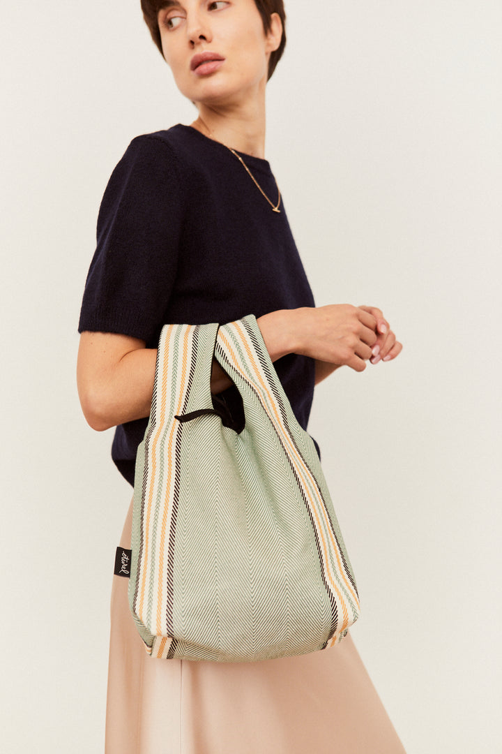 Bolso shopper mini sarga de burgos verde