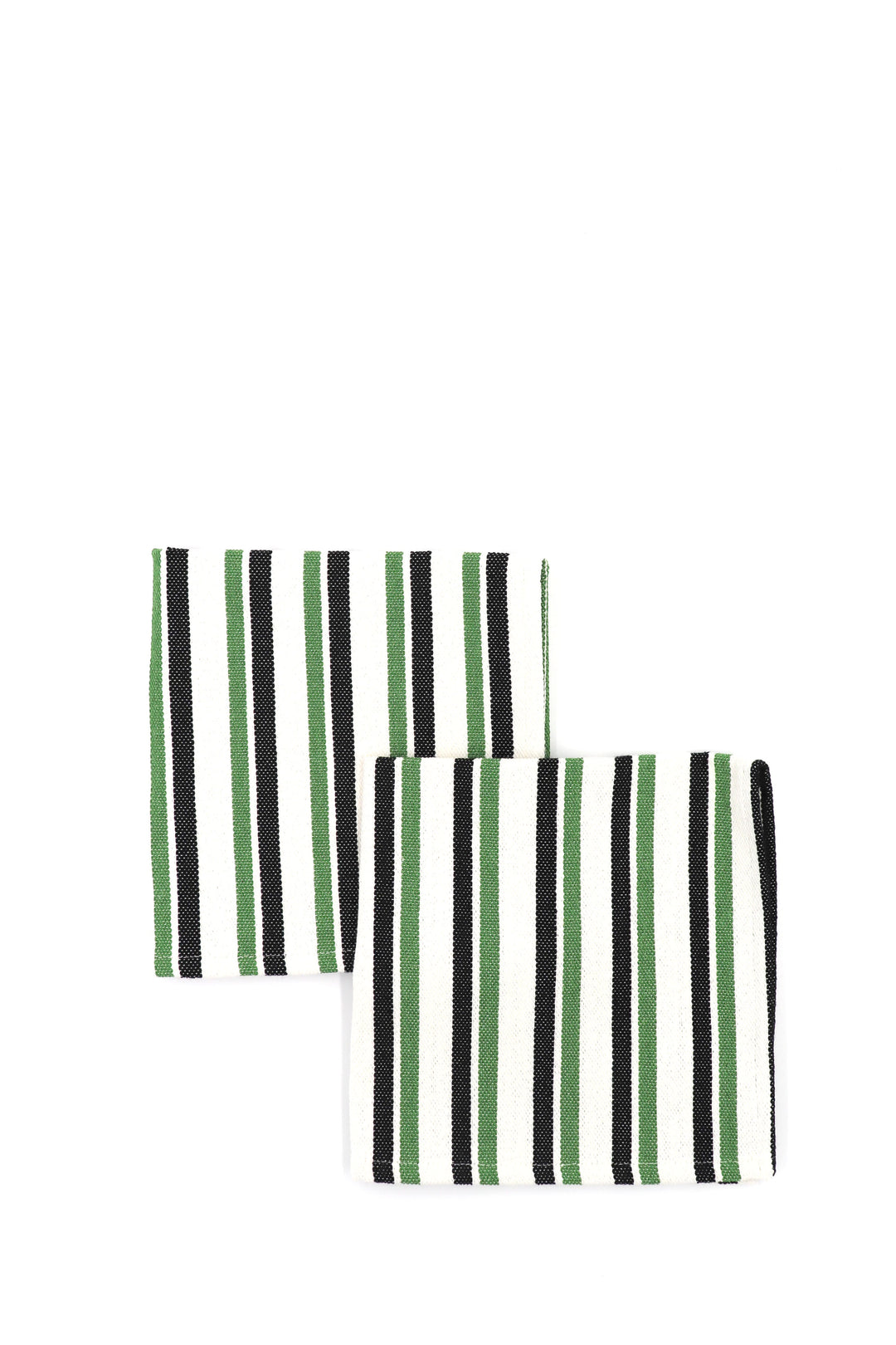 Servilleta tejido canario negro y verde 2unid.
