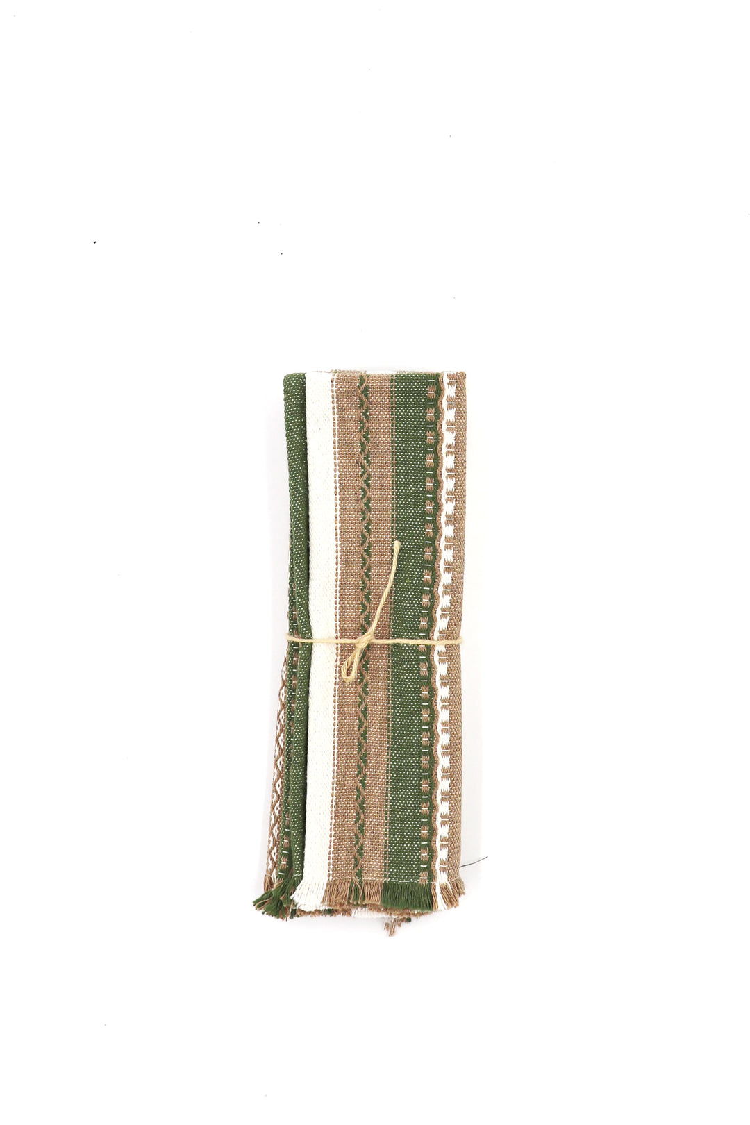 Mantel individual 2 uds. alpujarra crudo marrón y verde